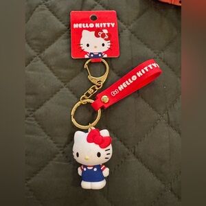 Sanrio Hello Kitty Red and Blue Keychain